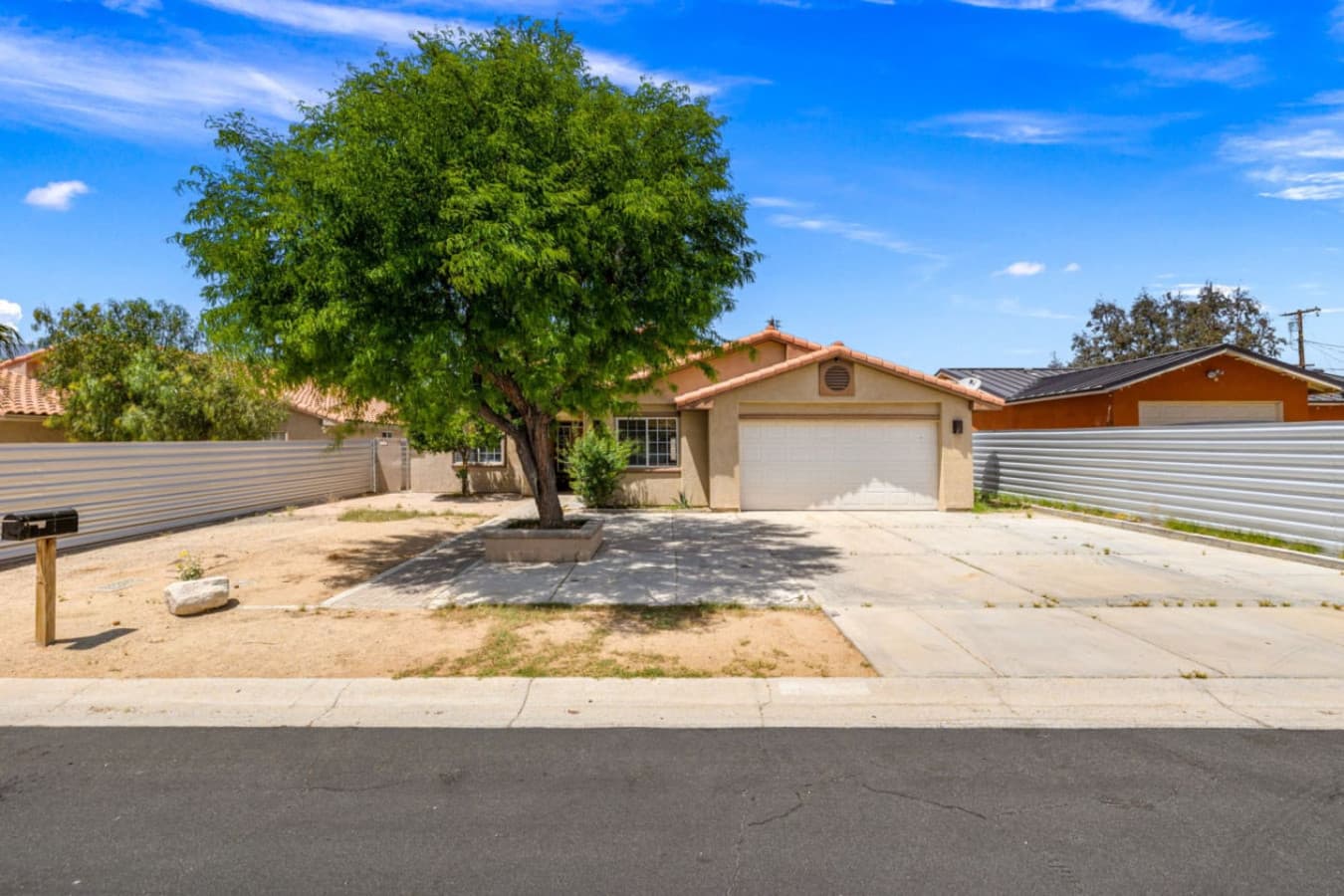 Boho Bungalow: with above ground pool, hot tub, firepit & games in Desert Hot Springs by Rather Be Properties