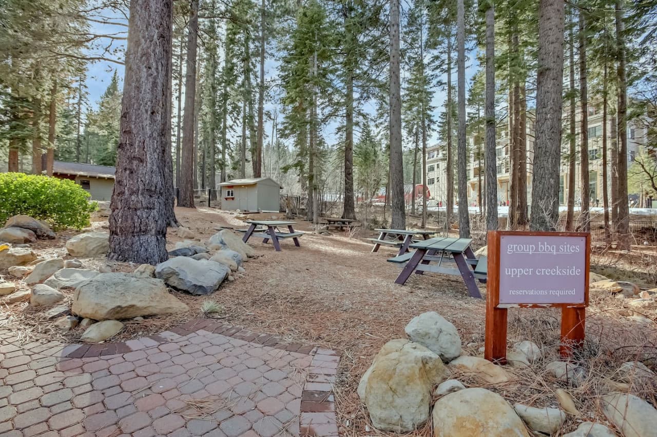 Recreation Center Outdoor Picnic Tables