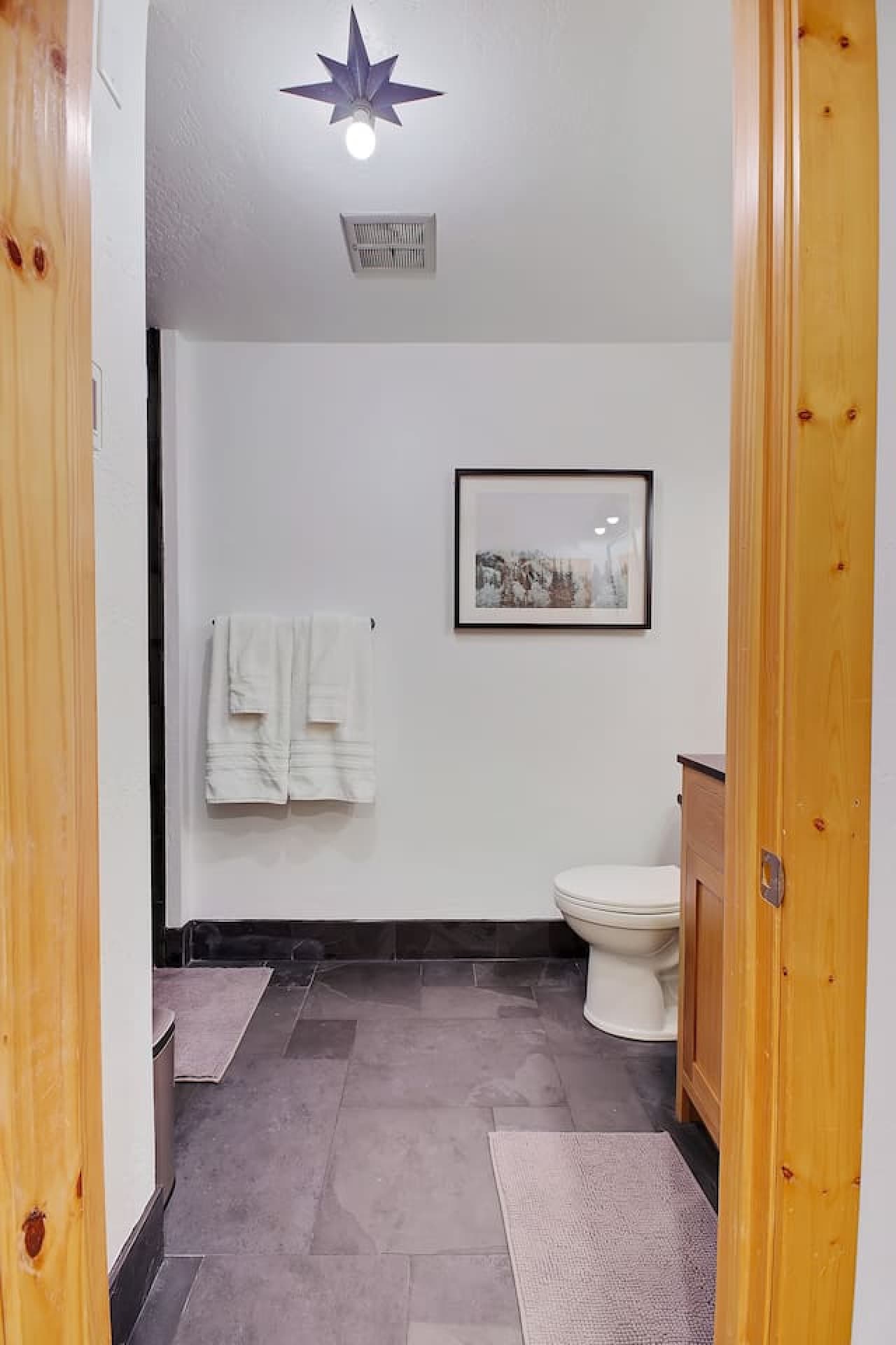 Bathroom with heated floors
