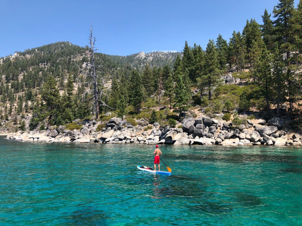 lake tahoe paddleboarding