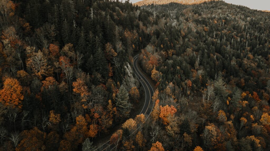 smith mountain lake in fall