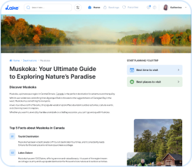 Lake Travel Guide Page